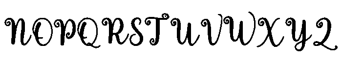 Calamansi Font UPPERCASE