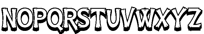 Calathea 3D Extrude Font UPPERCASE