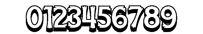 Calathea-3DExtrude Font OTHER CHARS