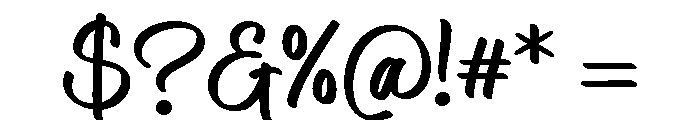 CalenVanda Font OTHER CHARS