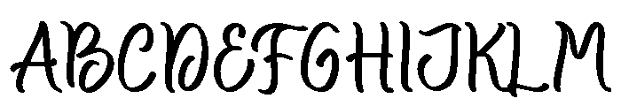 CalenVanda Font UPPERCASE