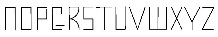 Calendar 2026 Font UPPERCASE