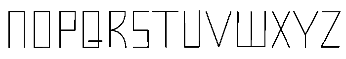 Calendar 2026 Font LOWERCASE