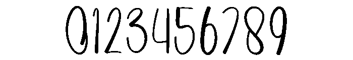 Calendar February Font OTHER CHARS