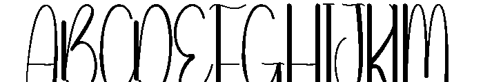 Calendar February Font UPPERCASE