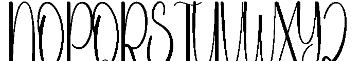 Calendar February Font UPPERCASE