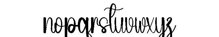 Calendar February Font LOWERCASE