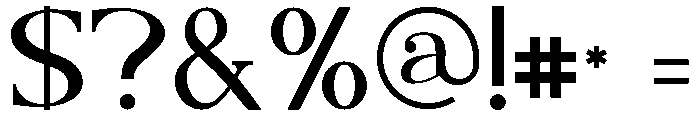 Caleny Font OTHER CHARS