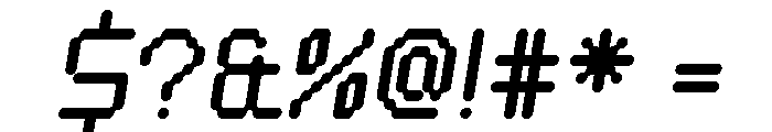 Calexis Oblique Font OTHER CHARS