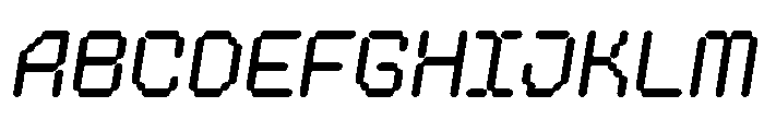 Calexis Oblique Font UPPERCASE