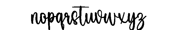 California Valentine Font LOWERCASE