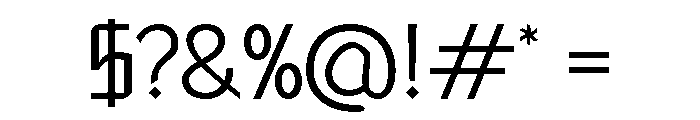 Calima Regular Font OTHER CHARS