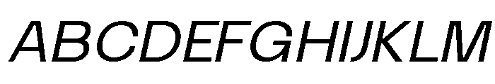 Caliro Italic Font UPPERCASE