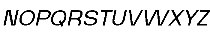Caliro Italic Font UPPERCASE