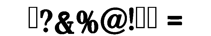 Calista Monday Regular Font OTHER CHARS