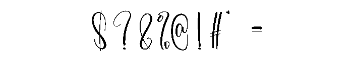 Calista Signature Font OTHER CHARS