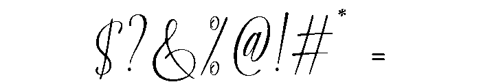 Calistra Calligraphy Regular Font OTHER CHARS