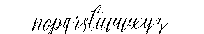 Calistra Calligraphy Regular Font LOWERCASE