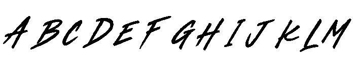 CallamiteScript-Regular Font UPPERCASE