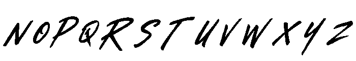 CallamiteScript-Regular Font UPPERCASE