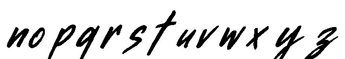 CallamiteScript-Regular Font LOWERCASE