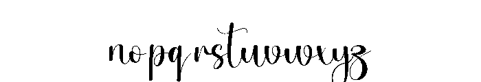 Callianda Font LOWERCASE