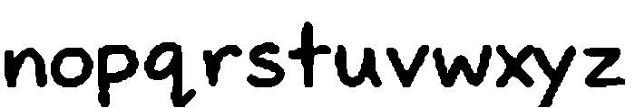 Calligra Regular Font LOWERCASE