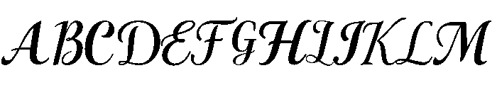 Calligraphic Modern Font UPPERCASE