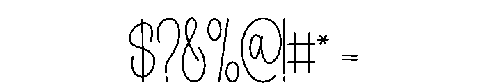 Calligraphy Capital Font OTHER CHARS