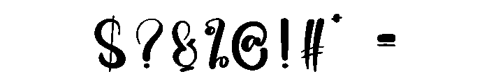 Calligraphy Mandala Font OTHER CHARS