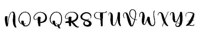 Calligraphy Mandala Font UPPERCASE