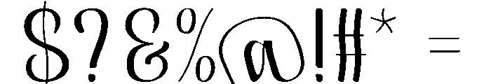 CalligraphyLuxurious Font OTHER CHARS
