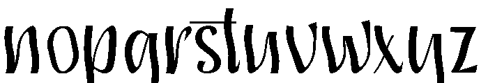 CalligraphyLuxurious Font LOWERCASE