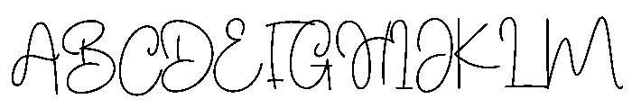 Calling  Calligraphy Font UPPERCASE