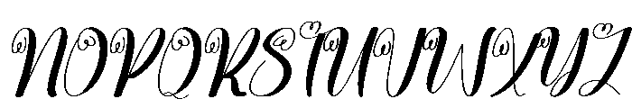 Calling Memories Font UPPERCASE