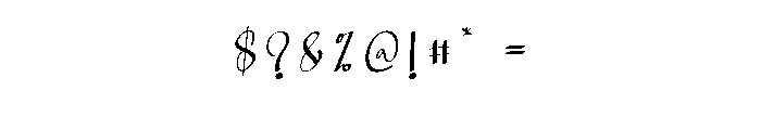 Calling3 Font OTHER CHARS