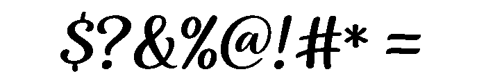 Calliora Font OTHER CHARS