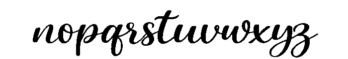 Calliora Font LOWERCASE