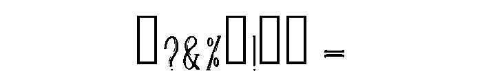Callivane Regular Font OTHER CHARS