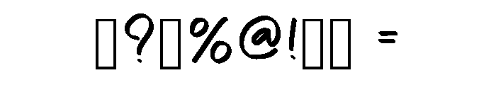 Calm Letters Regular Font OTHER CHARS