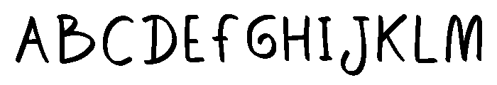 Calm Letters Regular Font UPPERCASE