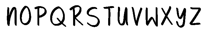 Calm Letters Regular Font UPPERCASE