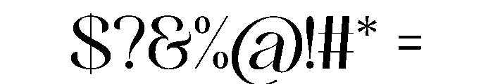 Calming Motion Regular Font OTHER CHARS