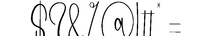 Calmline Font OTHER CHARS
