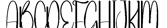 Calmline Font UPPERCASE