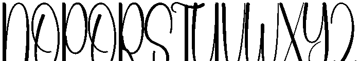 Calmline Font UPPERCASE