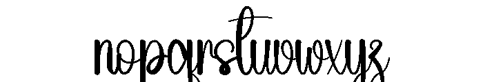 Calmline Font LOWERCASE