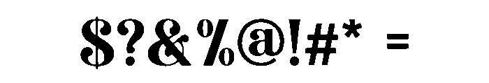 Calovra Font OTHER CHARS