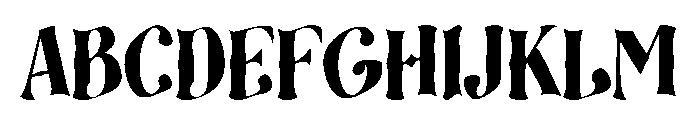 Calovra Font UPPERCASE