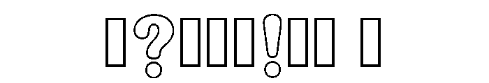 Caloy Regular Font OTHER CHARS